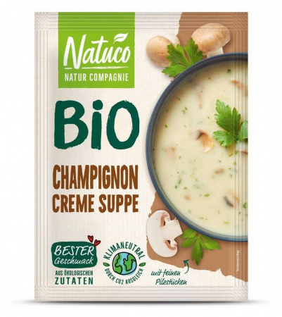 Alimente - Supa crema bio de ciuperci Champignon, 39g natuco