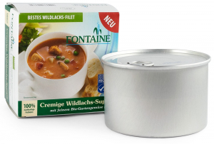 Conserve, Pateuri, creme tartinabile - Supa crema de somon salbatic cu legume fine de gradina, bio, 400ml Fontaine