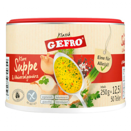 Tendinte - Supa de legume si condiment universal, 250g Gefro