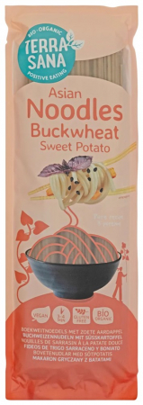 Specialitati si produse asiatice - Taitei bio in stil asiatic din hrisca si cartof dulce, 250g Terrasana