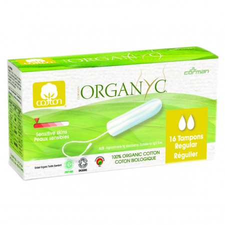 Ingrijire personala - Tampoane Regular din bumbac organic 16 buc Organyc