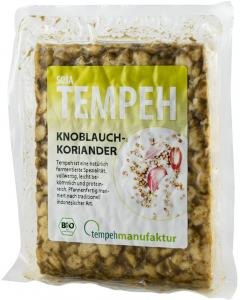 Tendinte - TEMPEH BIO DIN SOIA CU CORIANDRU SI USTUROI, 200G TEMPEHMANUFAKTUR