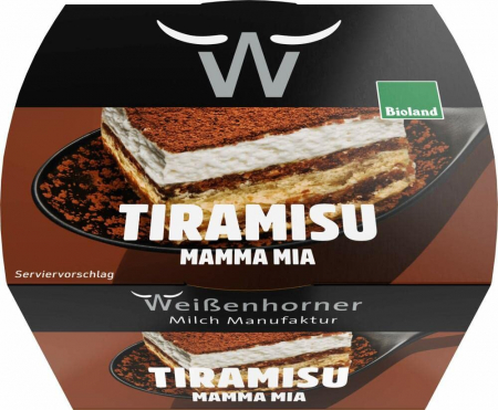 Ciocolata - Tiramisu bio Mama mia, 100g Weisenhorner Milch Manufaktur