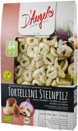 Tendinte - Tortellini bio cu ciuperci si ceapa, 250g D'angelo Pasta