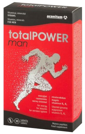 Suplimente si Remedii - totalPOWER man, 30 tablete - 37,2 g Aconitum