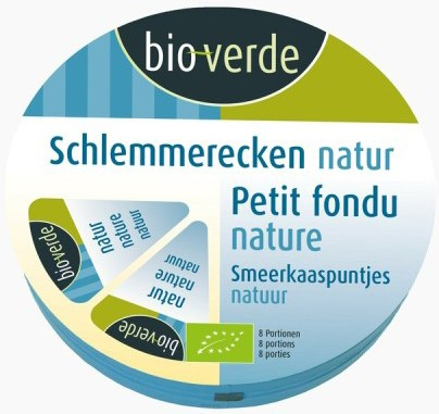 Lactate - Triunghiuri de branza topita bio, natur, 140g Bioverde