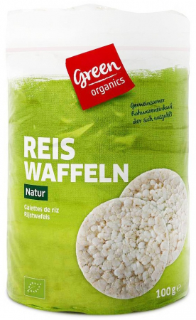Snacksuri - Turte bio din orez, fara sare, 100g Green Organics