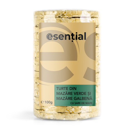 Turte din mazare galbena si mazare verde cu sare de mare, 100g Pronat [1]