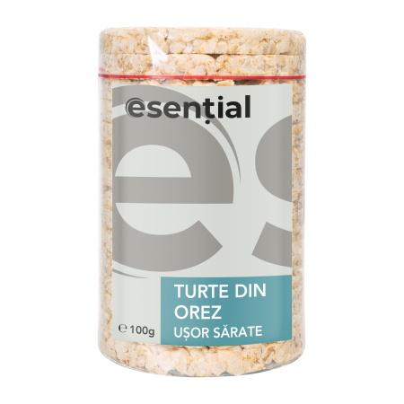 Snacksuri - Turte din orez usor sarate, 100g Esential