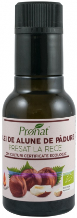 Uleiuri diverse - Ulei bio de alune de padure presat la rece 100ml Pronat