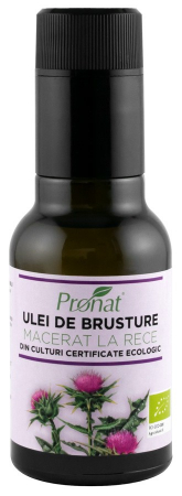 Alimente - Ulei bio de brusture macerat la rece, 100ml Pronat