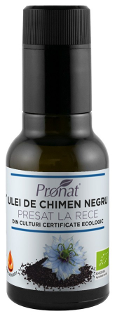 Ulei bio - Ulei bio de chimen negru presat la rece, 100ml Pronat