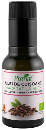 Alimente - Ulei bio de cuisoare macerat la rece, 100ml Pronat