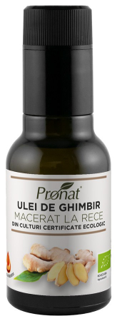Alimente - Ulei bio de ghimbir macerat la rece, 100ml Pronat