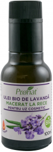 Ulei, otet - Ulei bio de lavanda, macerat la rece, 100ml Pronat