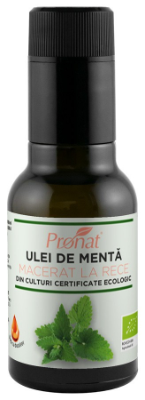 Alimente - Ulei bio de menta macerat la rece, 100ml Pronat