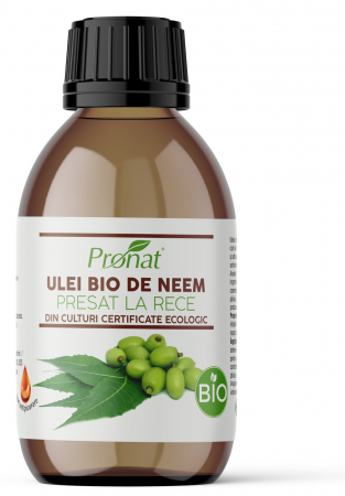 Alimente - Ulei bio de neem presat la rece, 100ml Pronat