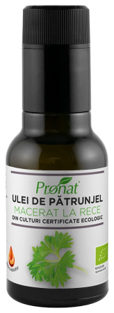 Alimente - Ulei bio de patrunjel macerat la rece, 100ml Pronat