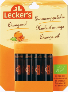 Ingrediente si produse patiserie - Ulei bio de portocale 4x2ml Lecker's
