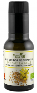 Uleiuri diverse - Ulei bio din boabe de mustar presat la rece, 100ml Pronat