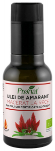 Uleiuri diverse - Ulei bio din seminte de amarant macerat la rece, 100ml Pronat