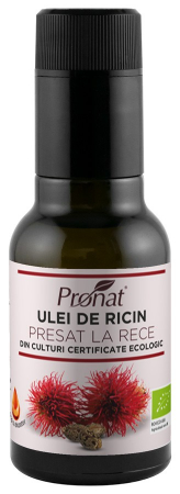 Alimente - Ulei bio din seminte de ricin presat la rece, 100ml Pronat