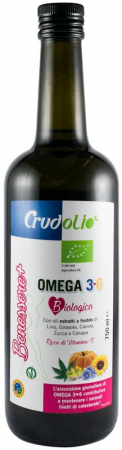 Uleiuri Crudolio - Ulei bio omega 3+6, 750ml Crudolio