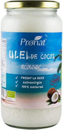 Uleiuri de cocos - Ulei de cocos extravirgin bio presat la rece 1000ml Pronat
