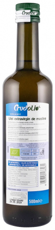 Ulei de masline bio extravirgin presat la rece, 500ml Crudolio [1]