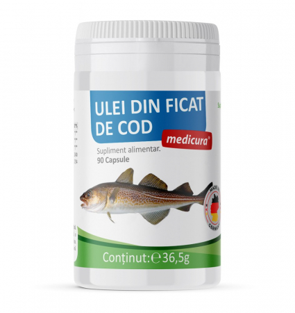 Remedii naturiste - Ulei din ficat de cod 90 capsule Medicura