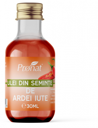 Maioneza bio - Ulei din seminte de ardei iute, 30ml Pronat