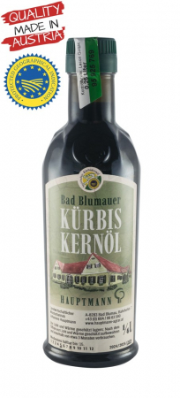 Alimente - Ulei din seminte prajite de dovleac, 250ml Hauptmann
