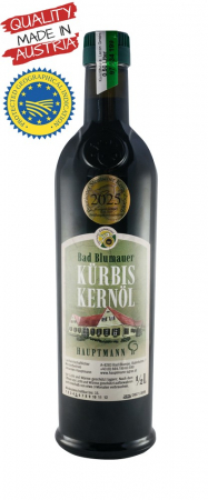 Alimente - Ulei din seminte prajite de dovleac, 500ml Hauptmann