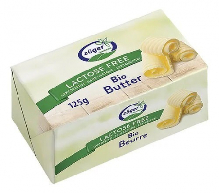 Lactate - Unt bio fara lactoza, 125g Zuger