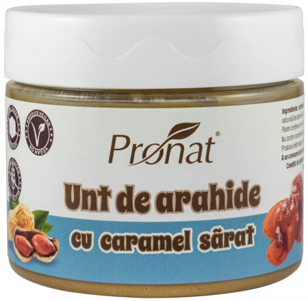 Tendinte - Unt de arahide Nuts Energy cu caramel sarat, 300g Pronat