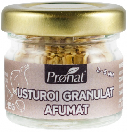 Condimente - Usturoi bio granulat, afumat, 15g Pronat