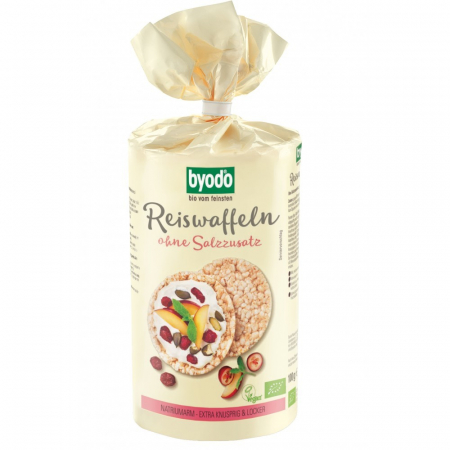 Cereale, fulgi din cereale, mic dejun - Rondele bio din orez expandat fara sare fara gluten