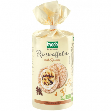 Cereale, fulgi din cereale, mic dejun - Rondele din orez expandat si susan fara gluten