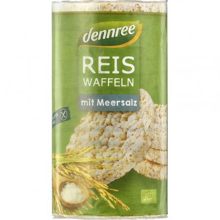 Cereale, fulgi din cereale, mic dejun - Rondele ecologice din orez expandat cu sare