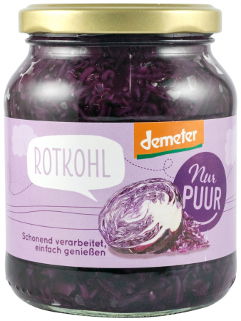 Conserve, Pateuri, creme tartinabile - Varza rosie bio si demeter, 350g Nur Puur