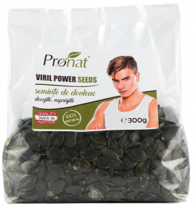 Viril Power Seeds - seminte de dovleac decojite, natur, 300g [0]