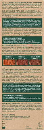 Vopsea de par bio pe baza de plante, 030, rosu henna 100g Logona [2]