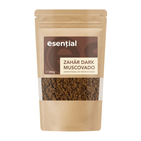 Alimente - Zahar dark Muscovado, 300g Esential
