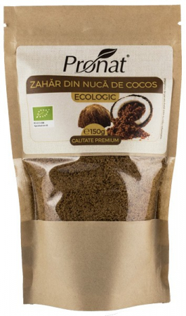Zahar si indulcitori - Zahar de cocos bio, 150g Pronat