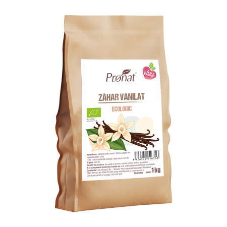 Alimente - Zahar vanilat bio, 1kg Pronat