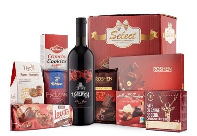 Coș cadou Sweet Red
