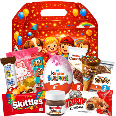 Cosuri Cadou 1-8 Martie - Coș Cadou Copii Kinder Surprise Gift