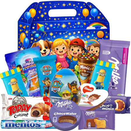 Cosuri Cadou 1-8 Martie - Coș Cadou Copii Milka Magic Gift