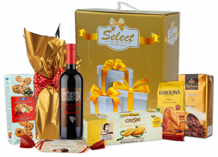 Cosuri Cadou Craciun - Cos Cadou Craciun - Santa's Cookies