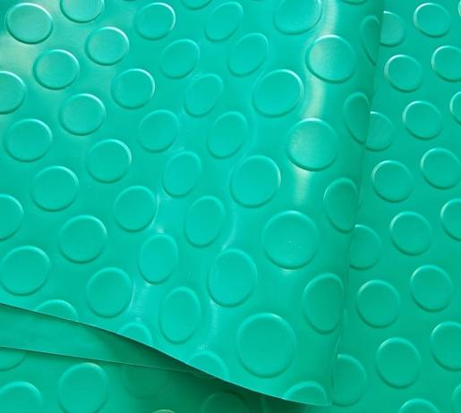 Covor din cauciuc TPE, antiderapant cu buline, verde, 3mm grosime,1200mm latime [2]